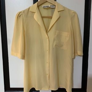 VINTAGE REGINA PORTER SHORT SLEEVE BLOUSE  SZ 4